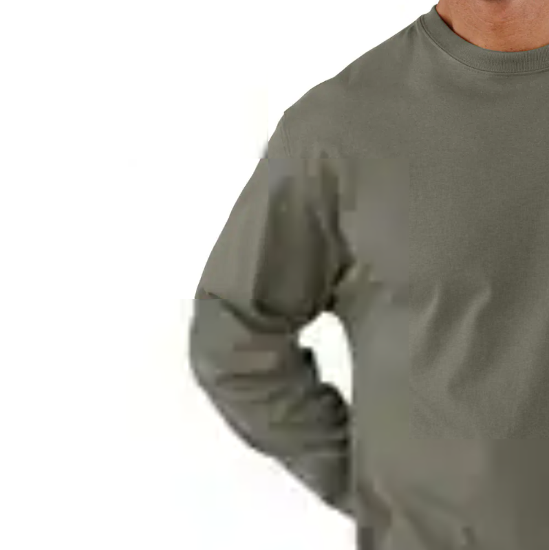 (XL) Carhartt Men's Loose Fit Heavyweight Exclusive Logo Graphic Long-Sleeve Pocket T-Shirt