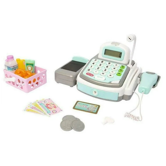 Perfectly Cute 3 Years+ Supermarket Toy Cash Register, (16 Pieces)