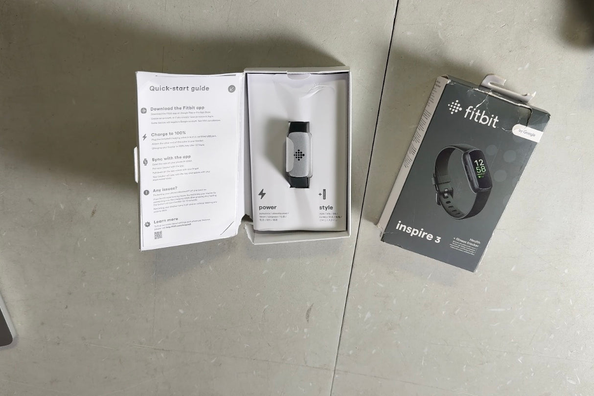 Fitbit Inspire 3 Health &-Fitness-Tracker with Stress Management, Workout Intensity, Sleep Tracking, 24/7 Heart Rate and more, Midnight Zen/Black One Size (S & L Bands Included)