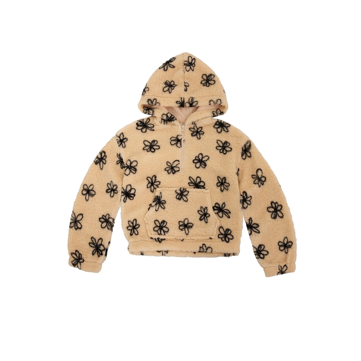 Planet Gold Girls High Pile Fleece Hoodie Size; 7/8