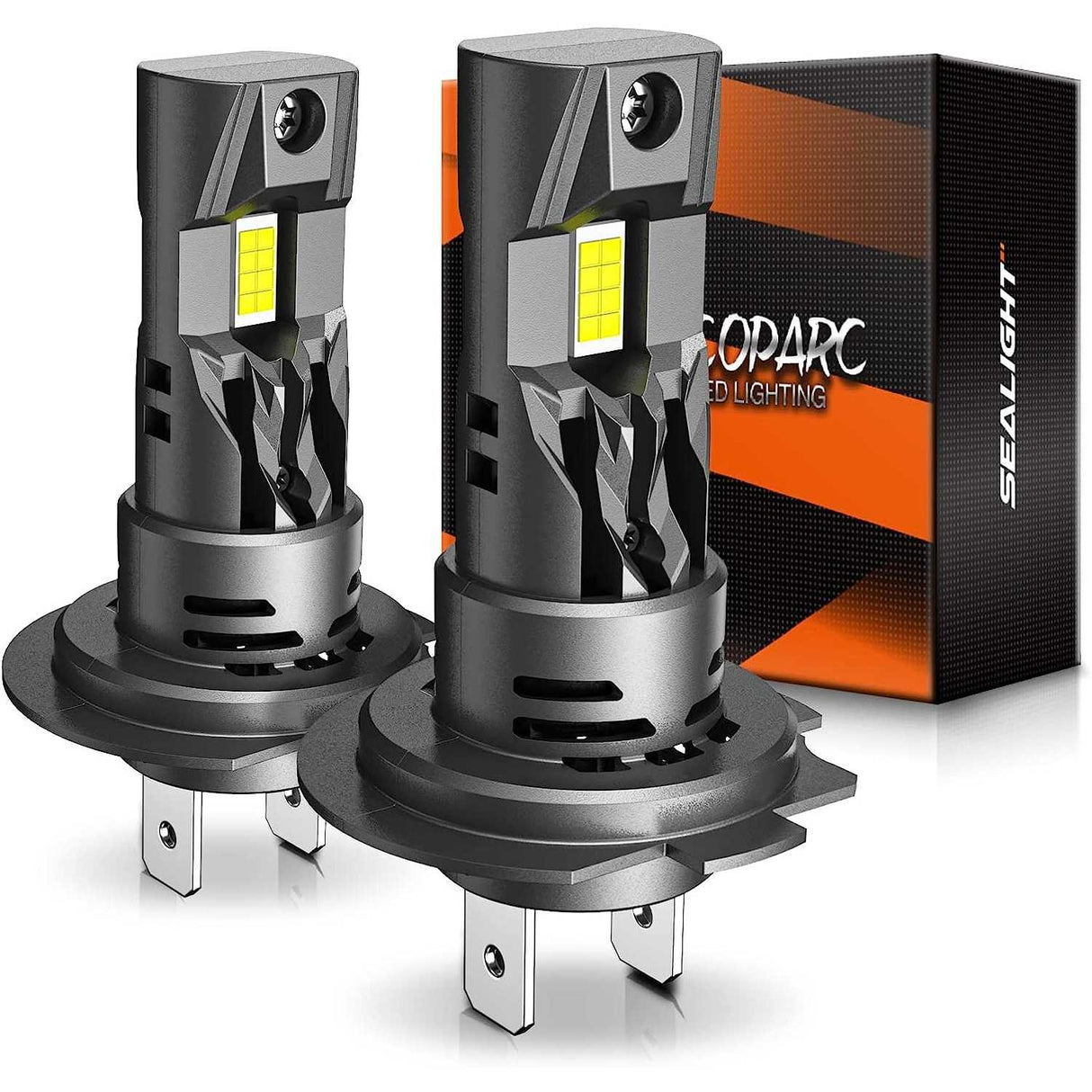 SEALIGHT® S2 H7 60W 6500K White IP67 LED Headlight Bulbs 2Pcs SKU: 8911LHB305LUS