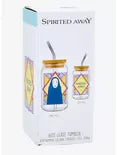 Spirited Away Studio Ghibli® Spirited Away No Face Stained Glass Portrait Glass Tumbler with Straw - BoxLunch Exclusive
