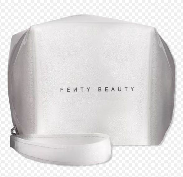 Fenty Beauty Silver Glitter Makeup Bag