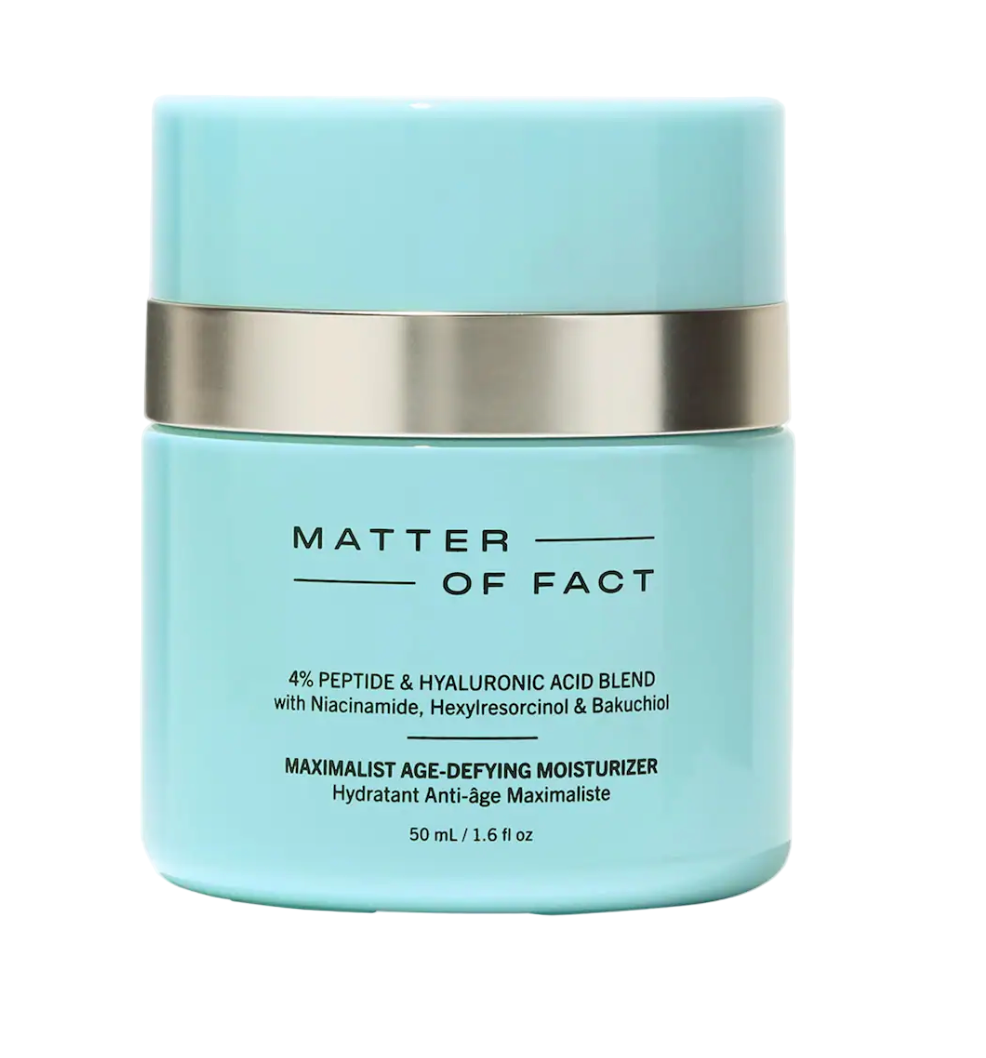 MATTER OF FACT Maximalist Age-Defying Moisturizer, Peptide + Hyaluronic Acid Hydration Face Cream for Fine Lines & Dark Spots, 50ml