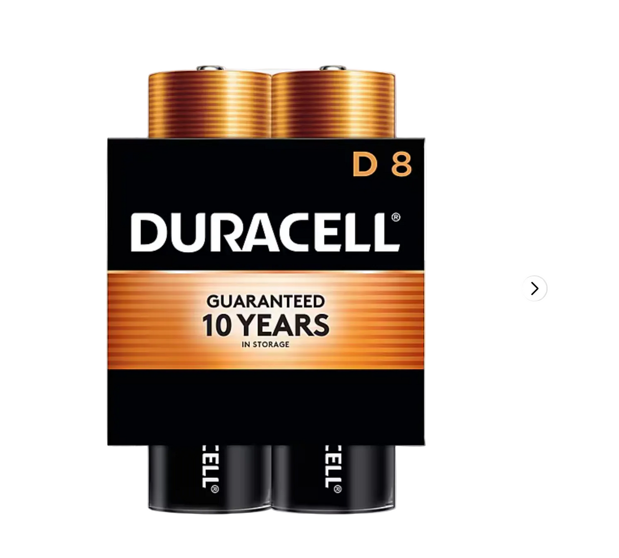 Duracell - Coppertop D Alkaline Battery, 8/Pack (MN13RT8Z)