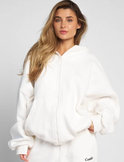 Comfrt Cloud Zip Hoodie - Snow - XL