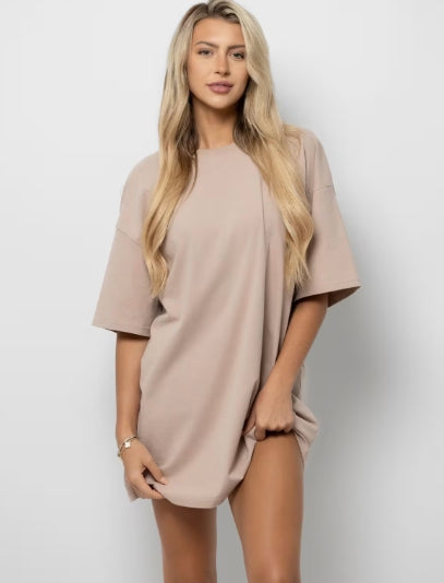Comfrt Essential Oversized Tee - Dune - Large
