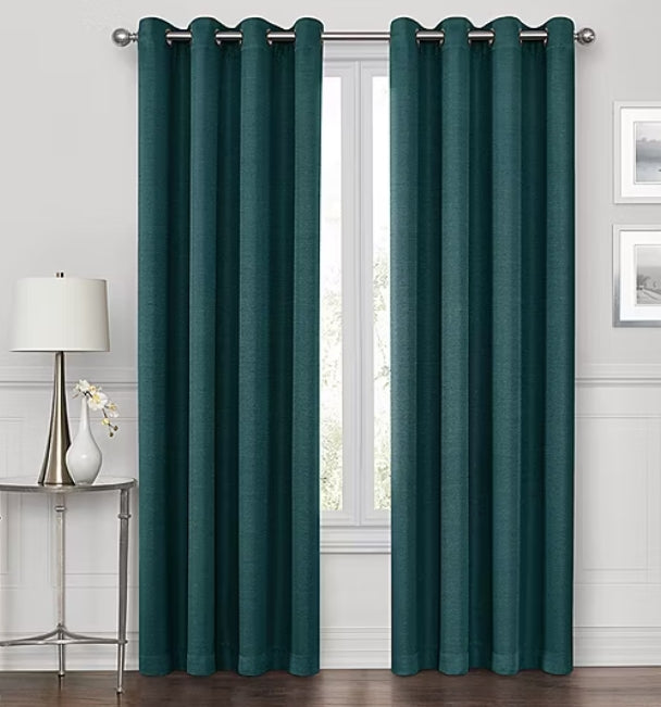 Max Blackout Prescott Grommet Top 100% Blackout Single Curtain Panels