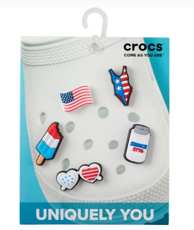CROC Charms: USA 5 Pack