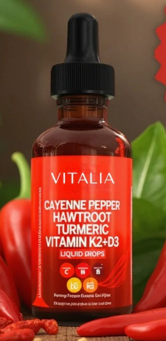Vitalia Cayenne Pepper Supplement Liquid Drops - 2 oz.