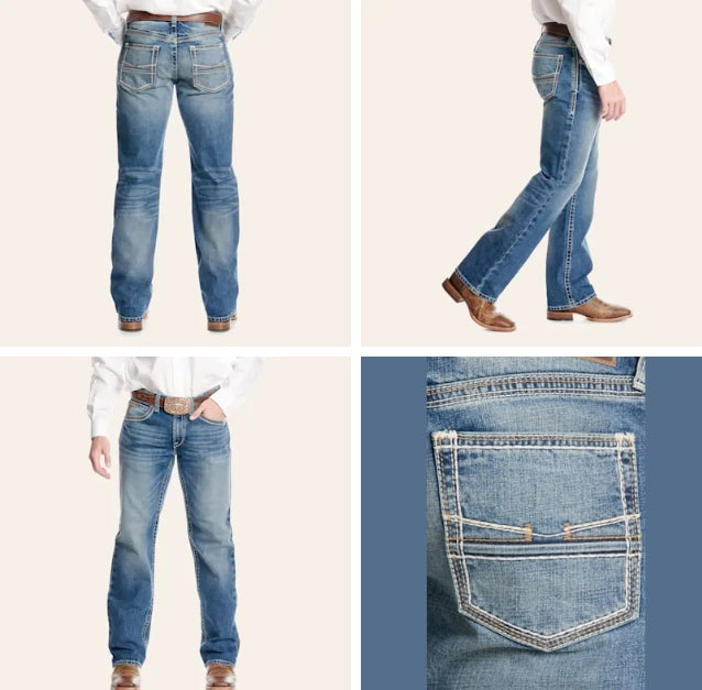 Ariat Men's M4 Wilbur Dakota Medium Wash Bootcut Jeans