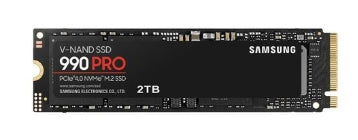 Samsung 990 PRO 2TB Samsung V NAND 3-bit MLC PCIe Gen 4 x4 NVMe M.2 Internal SSD