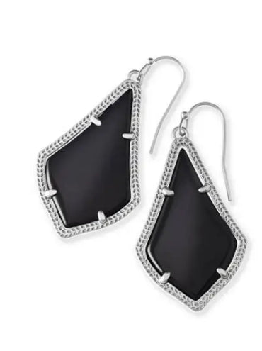 Kendra Scott Alex Earrings - Black & Silver