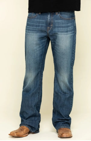 Cody James Men's Wolfstooth Wash Duke Relaxed Bootcut Stretch Denim Jeans - 32 x 32