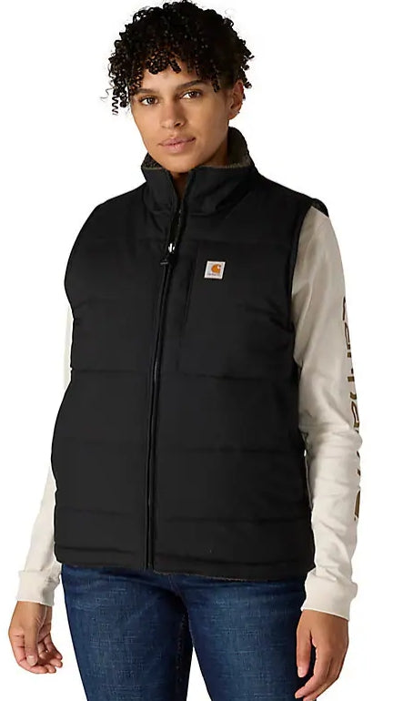 Carhartt Women's Montana Puffer Vest - Insulated - Reversible, Black Size: X-Large