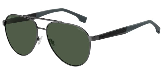 Hugo Boss Double-bridge sunglasses with green-shaded lenses