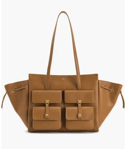 Linda Large Faux Leather Tote
