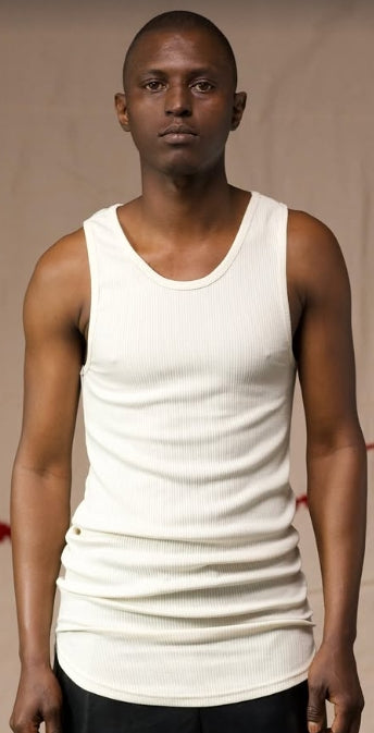 Premium Streetwear - Cord Tank Off White