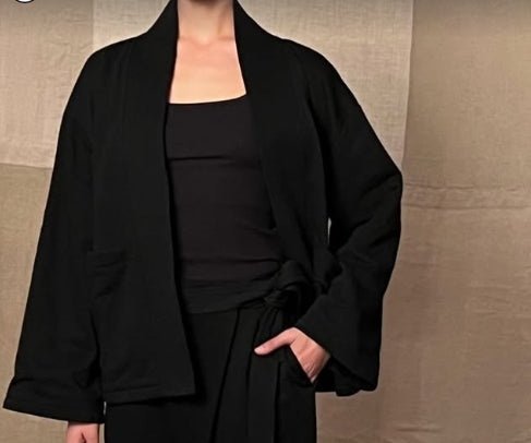 Premium Streetwear - Shanti Kimono Black