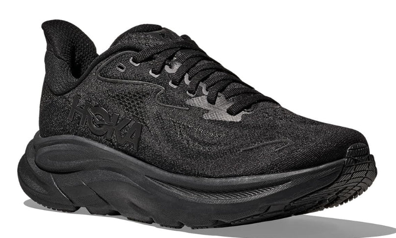 Hoka Clifton 10 Mens | Black / Black Size 13