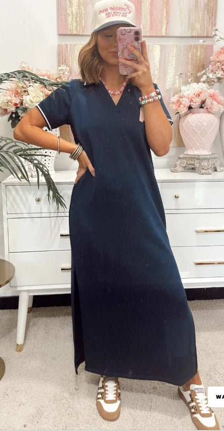 SPANX AirEssentials® Pique Polo Midi Dress XL