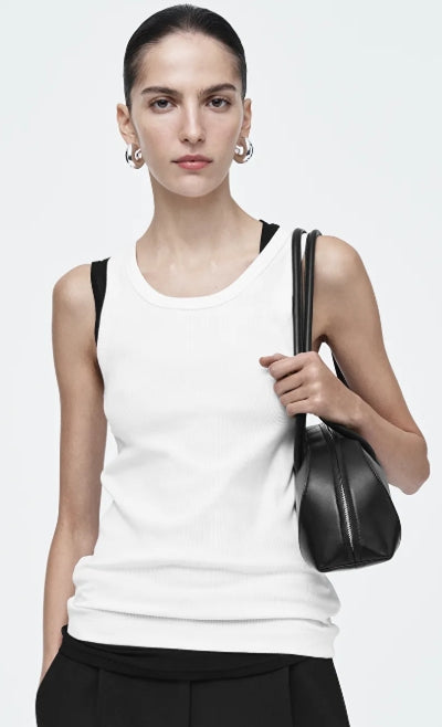 RIBBED TANK TOP Size M