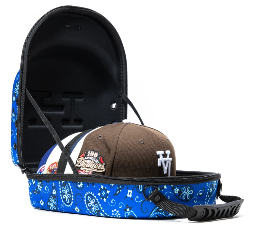 HAT CLUB 6 HAT CARRIER Paisley Royal Blue