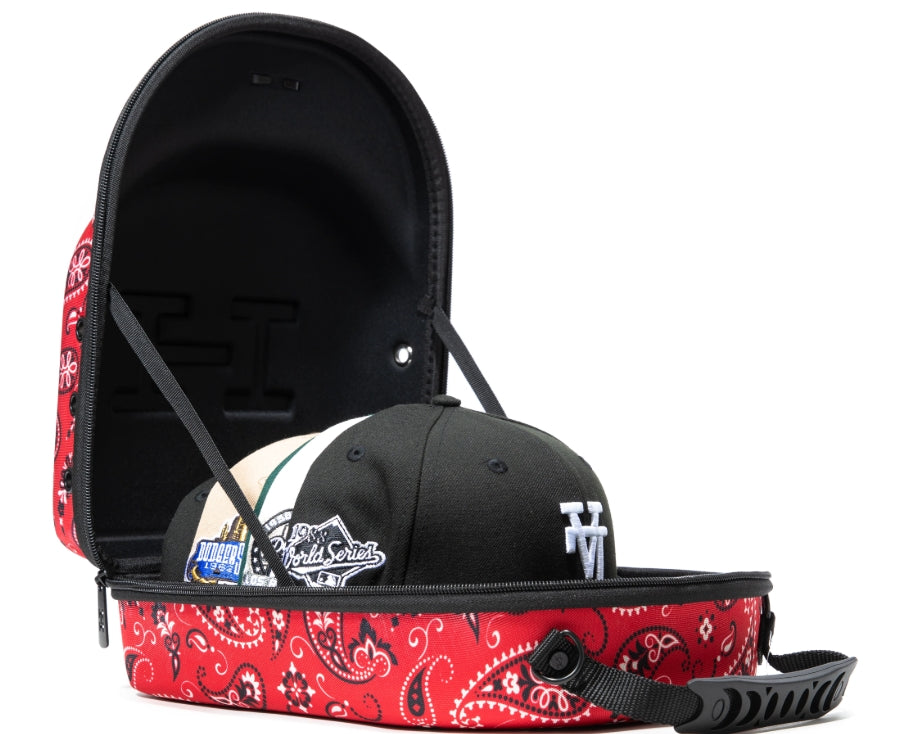 HAT CLUB 6 HAT CARRIER Paisley Red