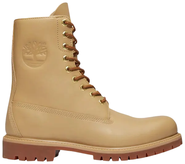 Men's Timberland Heritage 8 Inch Premium Waterproof Boot - Medium Beige - Size 7.5
