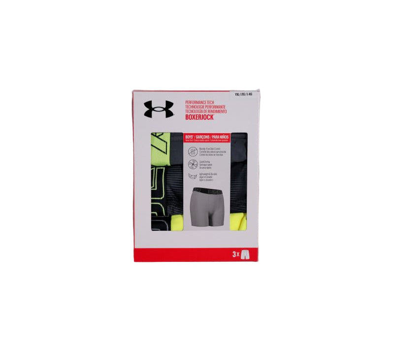 UNDER ARMOUR | Performance Tech Boxerjock | 3 Pair | Size YXL