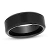 Now + Forever Beveled Wedding Band Black Tungsten Carbide SIZE:11