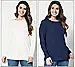 Denim & Co. Essentials Heavenly Jersey 2-Pack Long Sleeve Tunics Size L