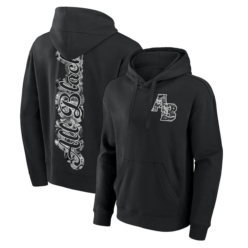 All Blacks Fanatics Floral Hoodie - Black 3XL