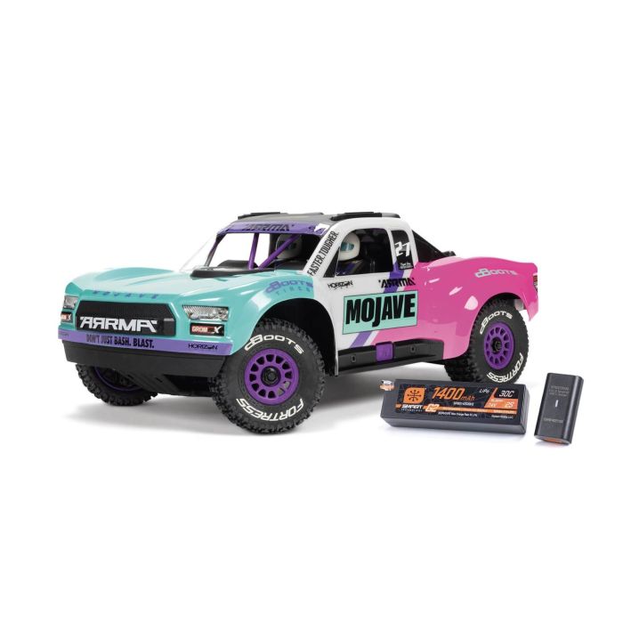 RRMA MOJAVE GROM 223S BLX Brushless 4X4 Small Scale Desert Truck RTR with Battery & Charger - Teal