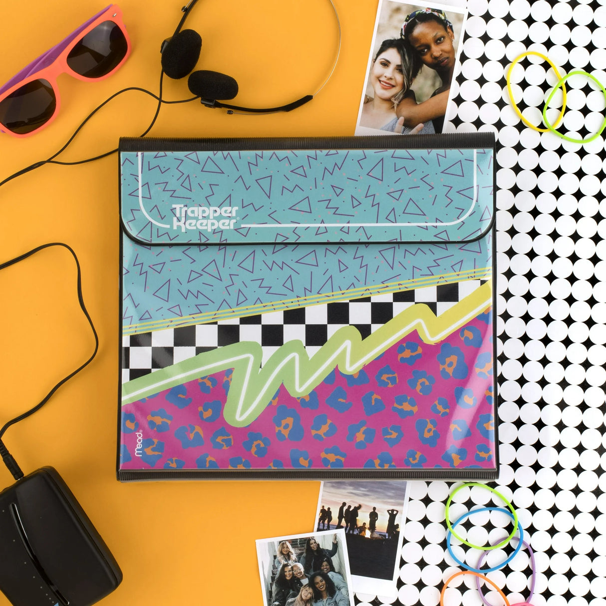 Mead Funky Trapper Keeper Binder With 1" Round Rings