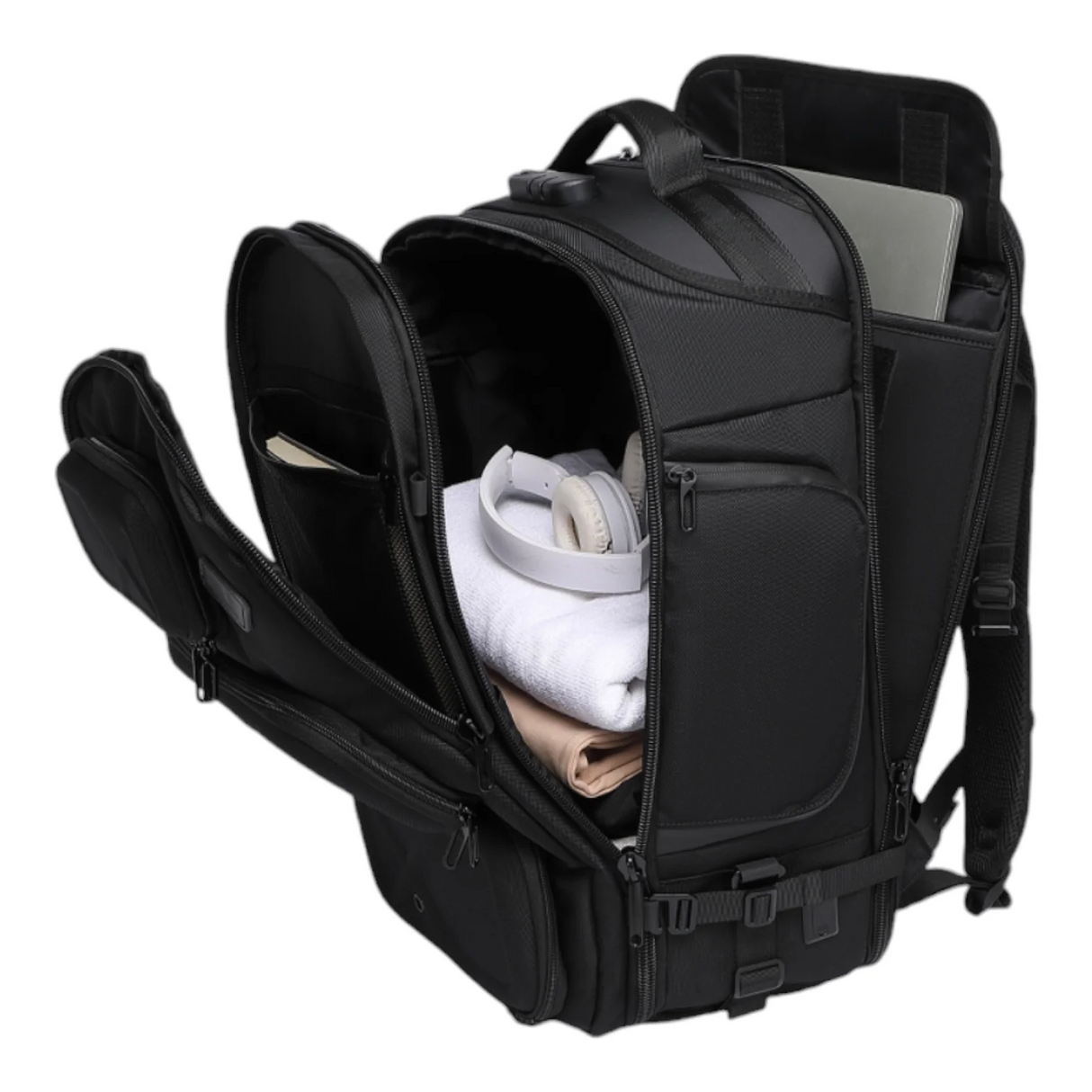 VERIA The Backpack - Islanders Savvy in 35L/LG Black and Organizer Bag