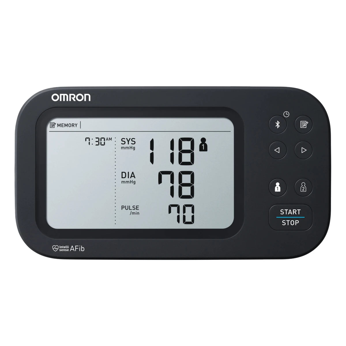 Omron 7 Series Wireless Upper Arm Blood Pressure Monitor w/ Side-by-Side LCD Comparison