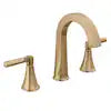 Lorna Gold 8 in. Widespread Double Handle Bathroom Faucet with Drain Kit Included in Champagne Bronze