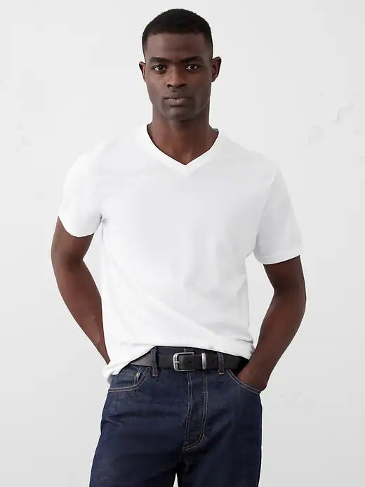 Banana Republic Premium Wash T-Shirt White Large