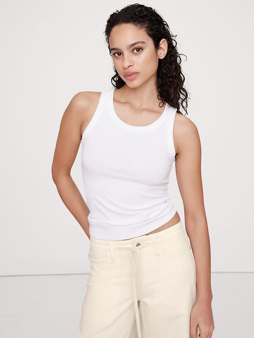 Banana Republic Timeless Tank - Women's Small White
