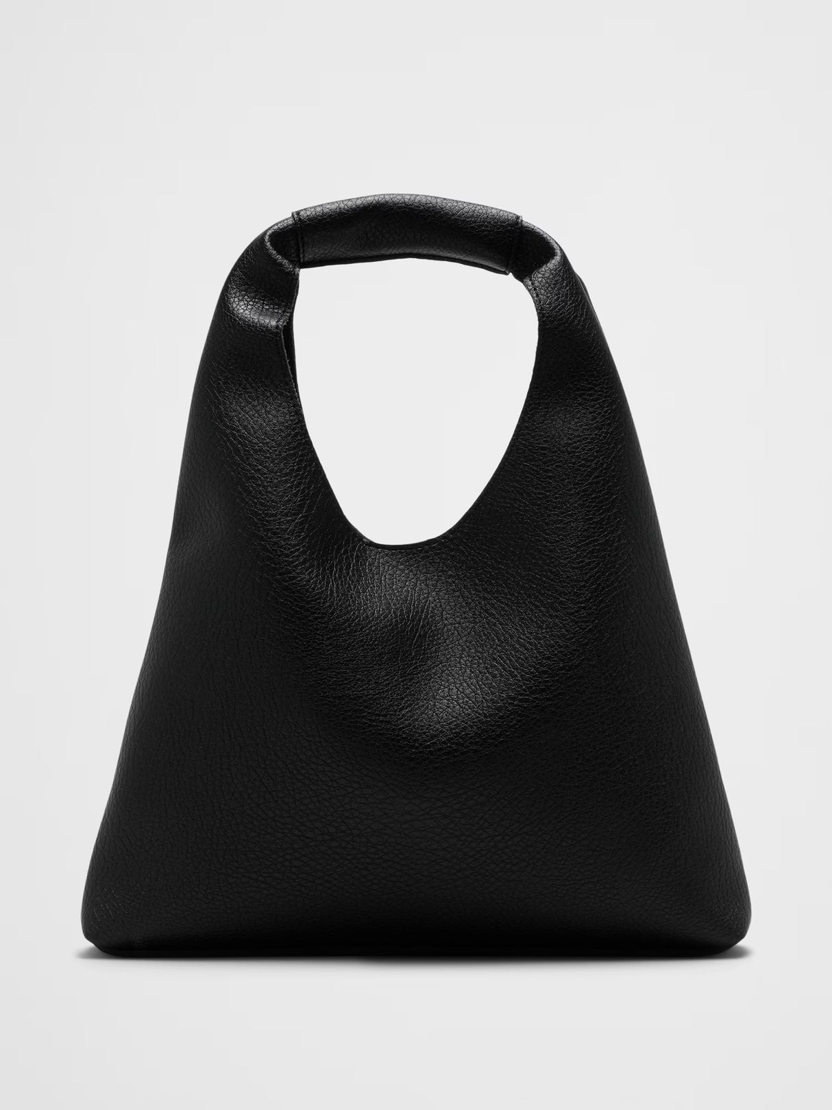 Vegan Leather Mini Slouchy Tote