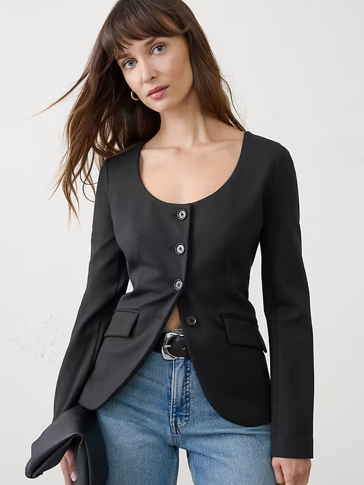 Banana Republic Ponte Top Size L