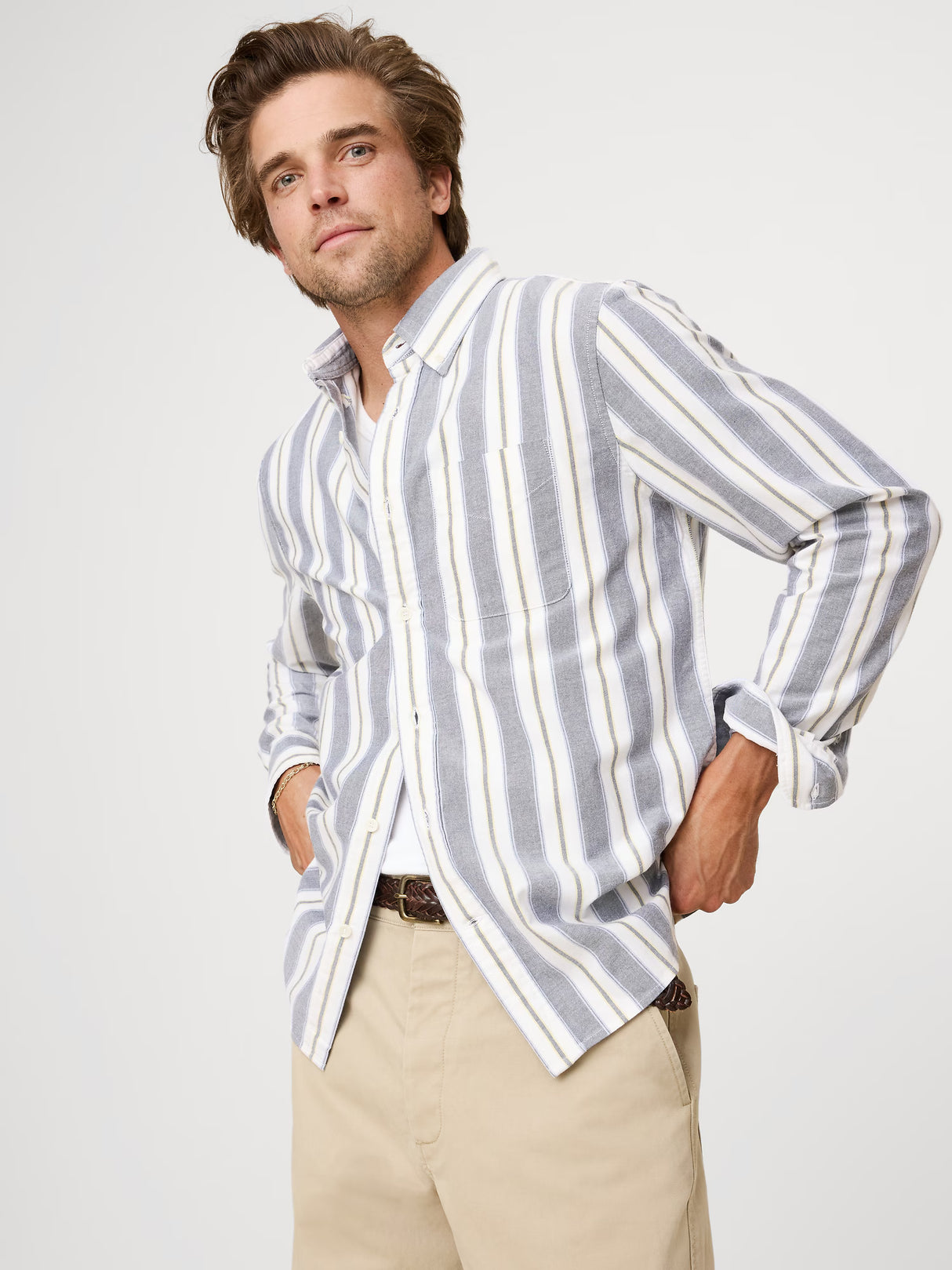Banana Republic Standard-Fit Oxford Shirt Size Medium Tall