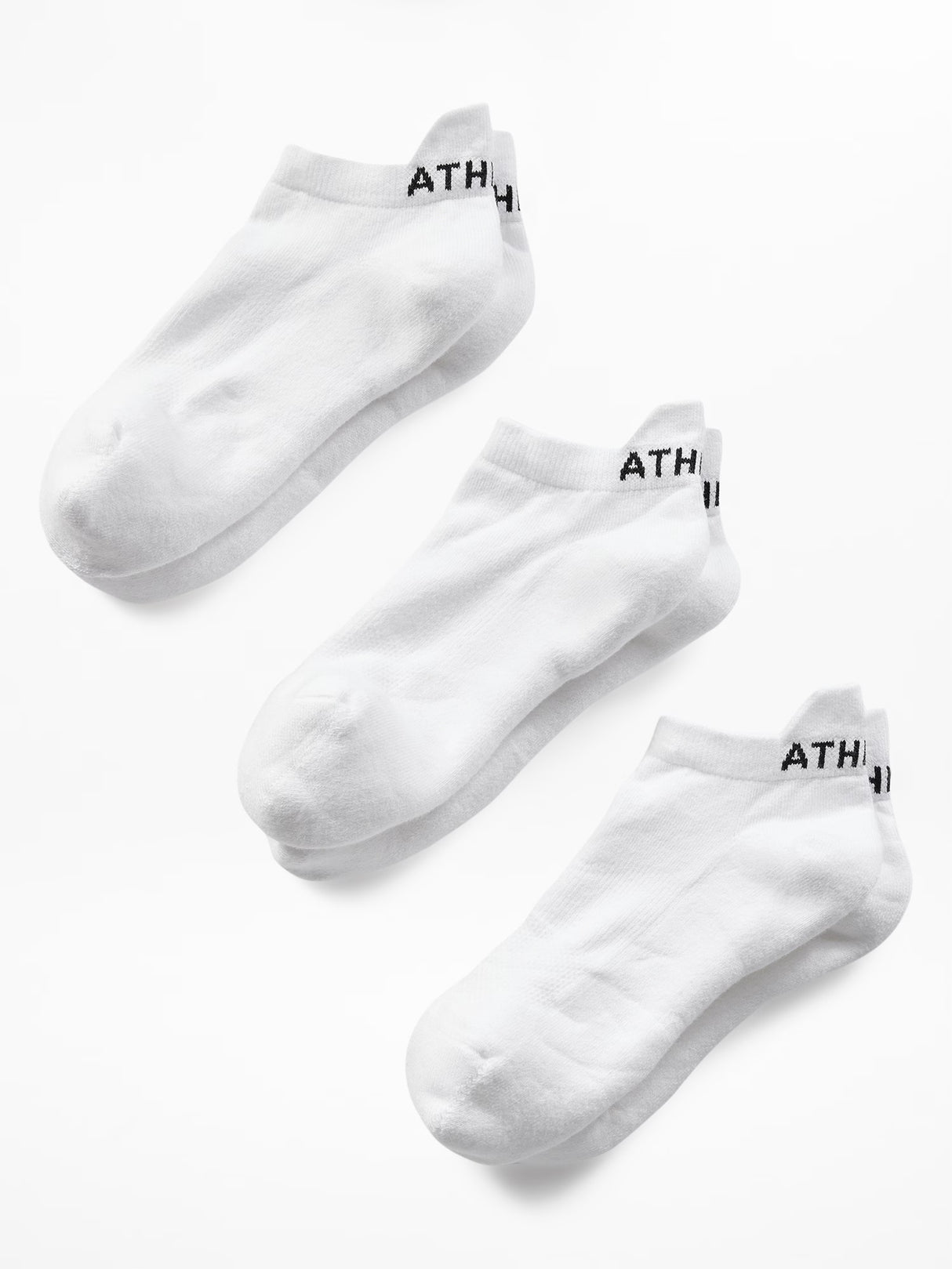 Athleta Everyday Ankle Sock 3-Pack - Bright White - S/M