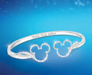 Mickey Mouse "Believe" Bracelet With 60 Crystals
