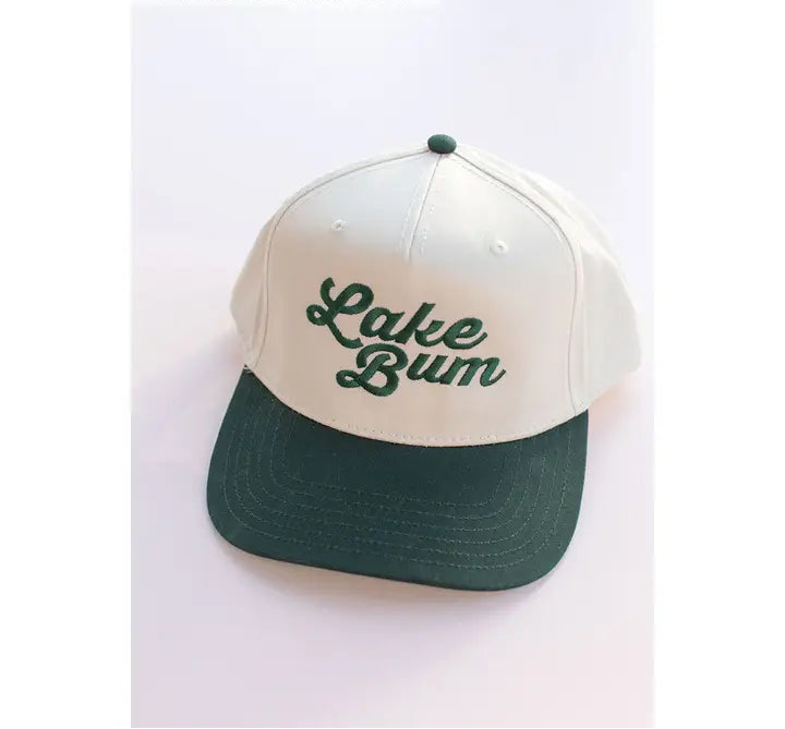 Otto - Embroidered Lake Bum Trucker Hat - Classic Fit - Mid Profile