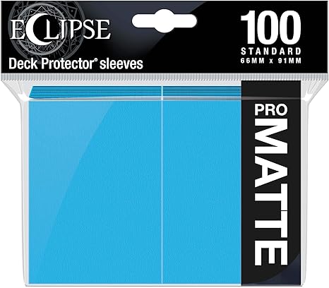 Eclipse Standard Matte Sleeves 100 Pack-Sky Blue