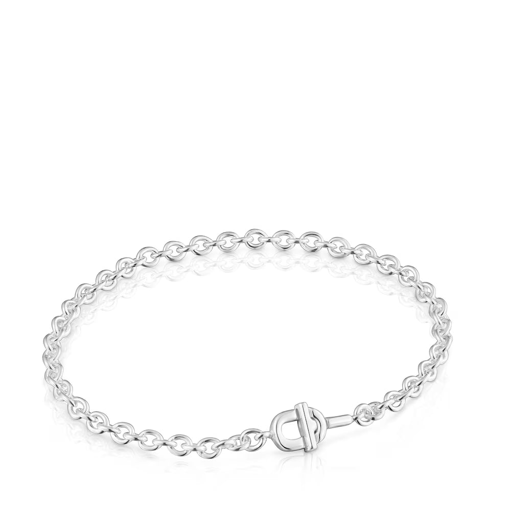 Silver oval chain Bracelet TOUS MANIFESTO