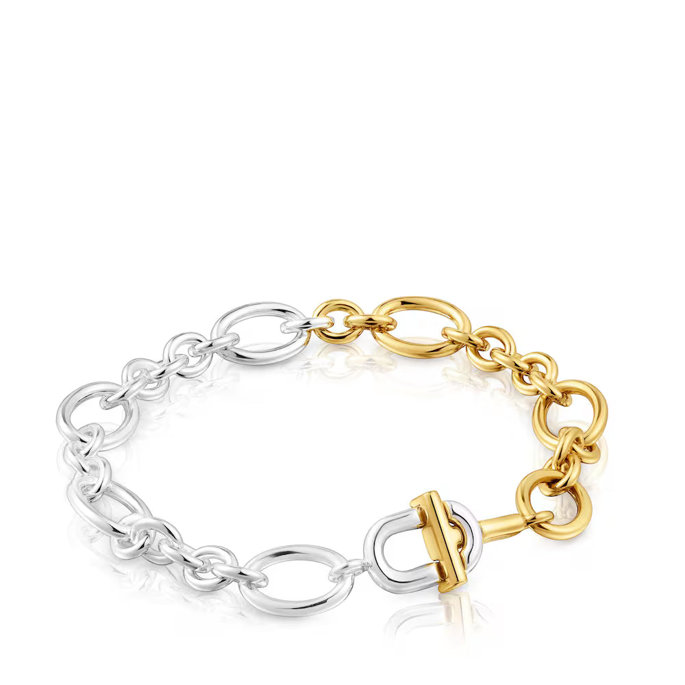 Large two-tone chain Bracelet TOUS MANIFESTO