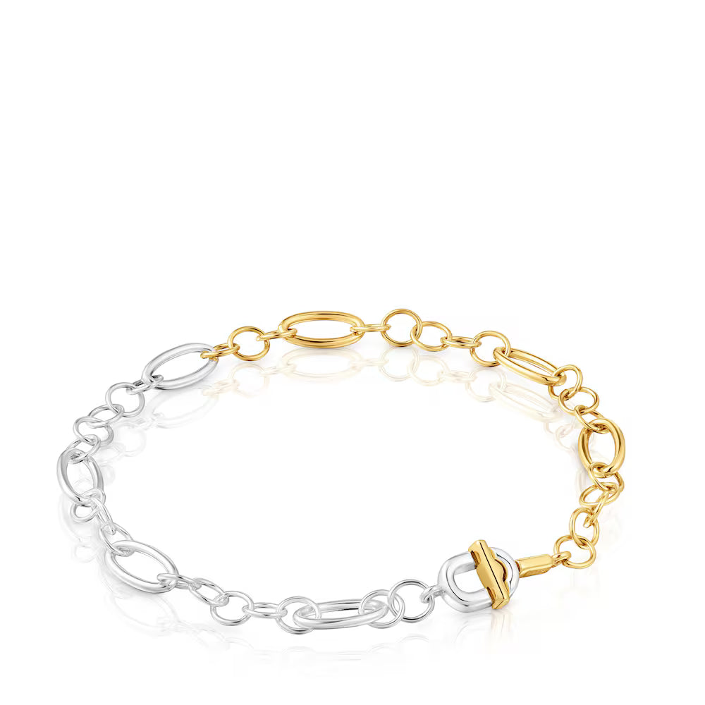 Small two-tone chain Bracelet TOUS MANIFESTO